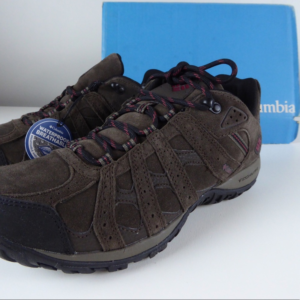 Columbia Redmond Leather Omni-Tech Hiking Shoe NIB